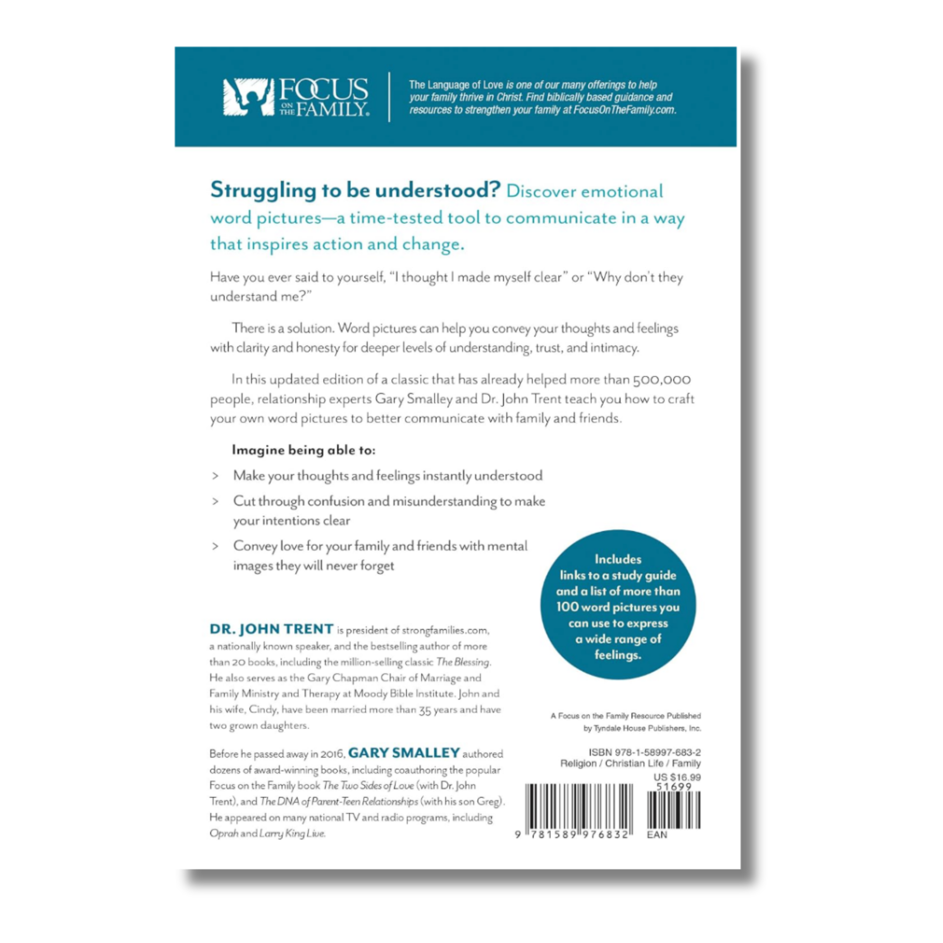 Back cover of the book The Blessing with text