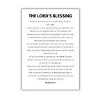 5x7 print with 'The Lord's Blessing' text on a white background