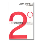 The cover of the book 'The Two Degree Difference' by John Trent, featuring a red and white design with the title and author's name.