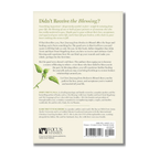 The back cover of the book Your Journey From Broken To Blessed: Finding the Love You Didn't Receive by Dr. John Trent and Kari Trent Stageberg, with a tan cover and a green plant on the side. the words on the back are summarized in the shopping description.